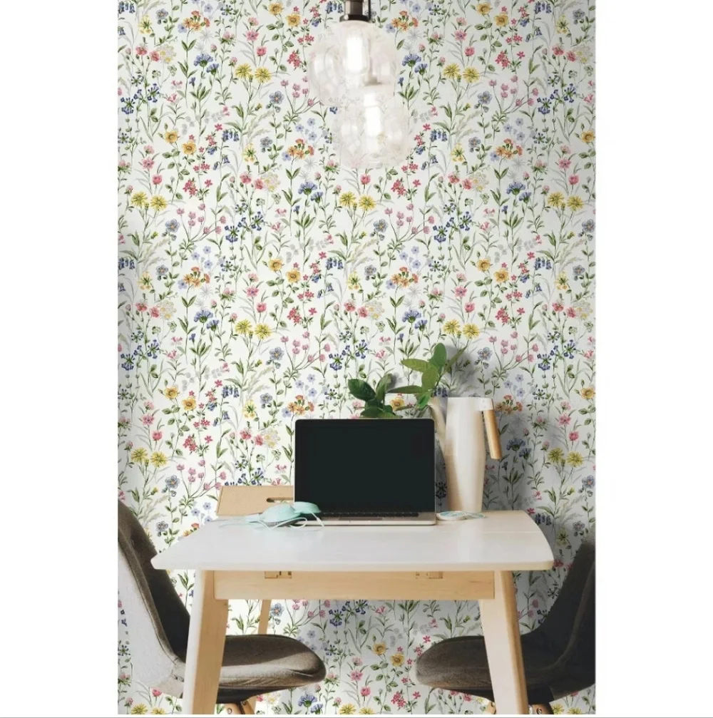 NextWall Wildflowers Peel and Stick Wallpaper: Removable Vinyl,